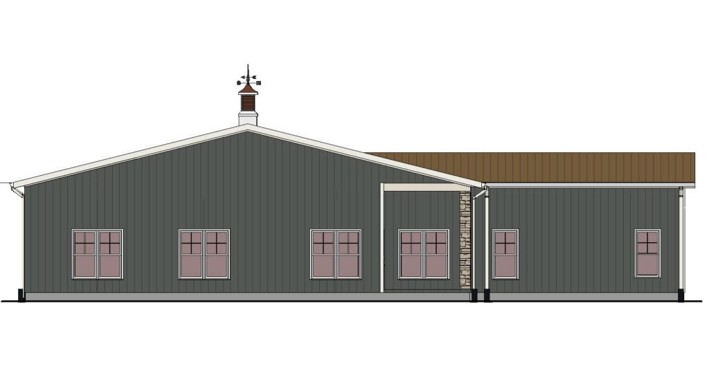 Barndominium Plan IB-6152, Barndominium Home Builder, Raleigh NC | Red Iron Steel Homes