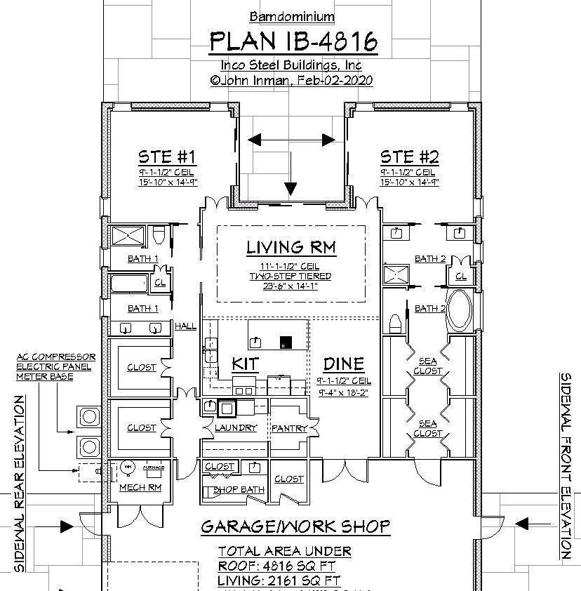 Barndominium Plan IB-4816
