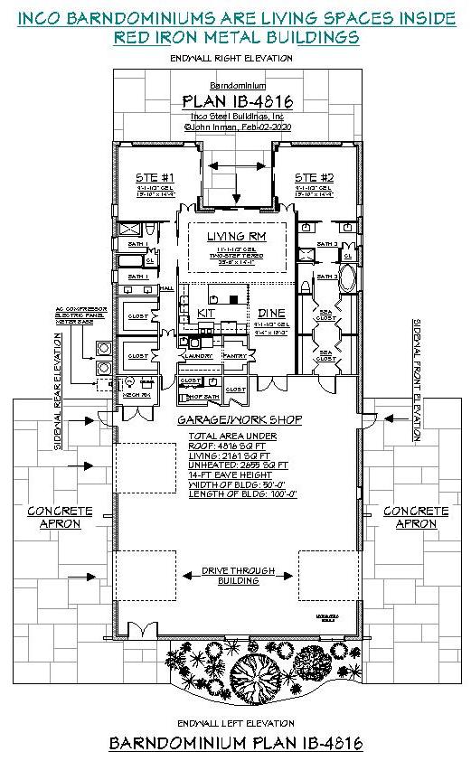 Barndominium Plan IB-4816