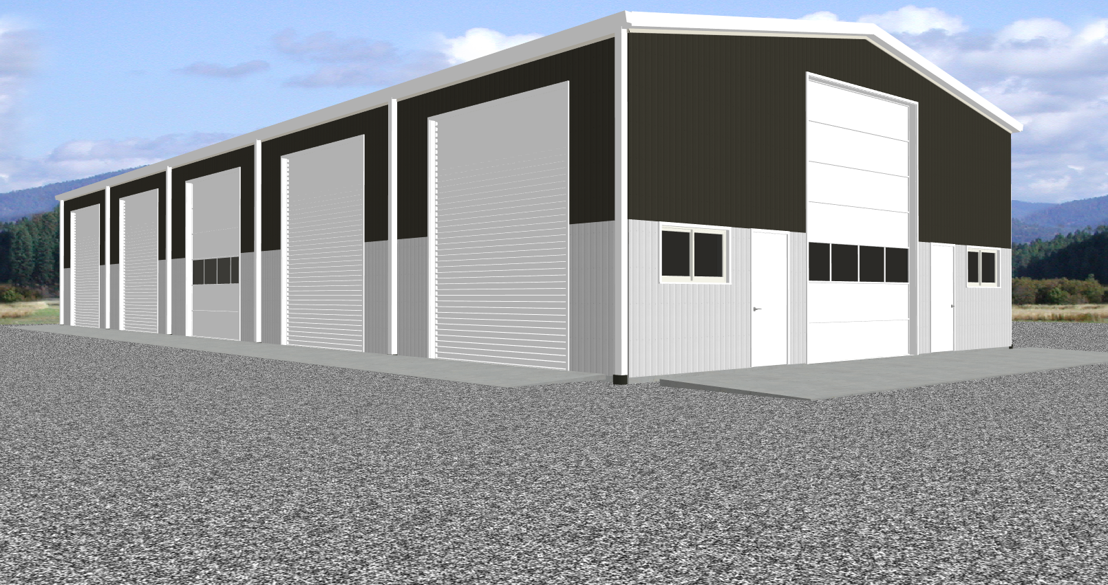 Inco Steel Buildings 50x100 Flagship Transporter Megastructure Rendering