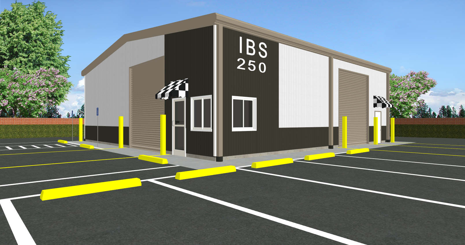 Inco Steel Buildings 30x40 Turnkey Tech Bay CAD Layout Drawing